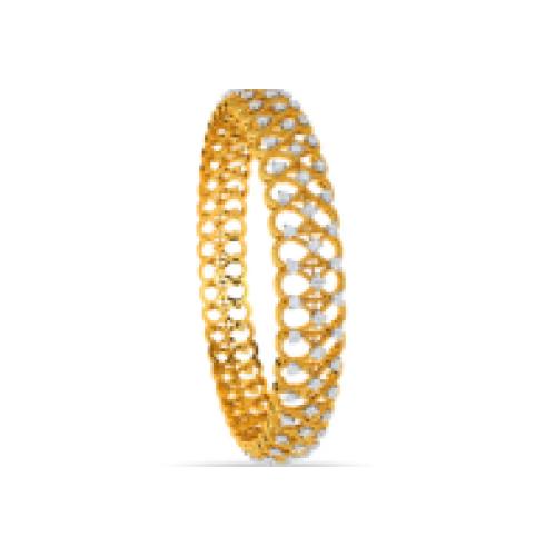 Round With Full Stone Gold Bracelets